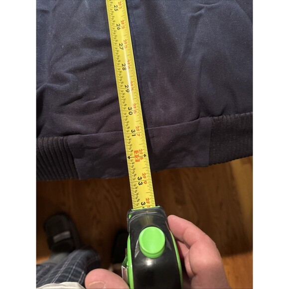 Carhartt J140 Dark Blue Jacket Mens Sz 4XLT Workwear Quilt Lined USA Hooded - Picture 9 of 9